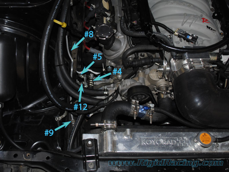 LS1 240sx air conditioning compressor fittings and lines